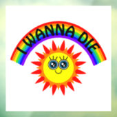 死にたい – 虹の笑顔の太陽 ウィンドウサイン (シート3)