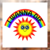 死にたい – 虹の笑顔の太陽 ウィンドウサイン (シート2)