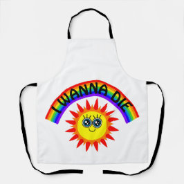 死にたい – 虹の笑顔の太陽 エプロン