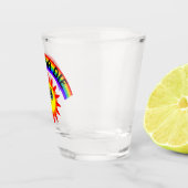 死にたい – 虹の笑顔の太陽 ショットグラス (右)