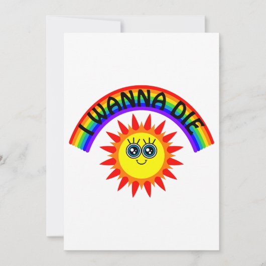 死にたい – 虹の笑顔の太陽 シーズンカード (正面)