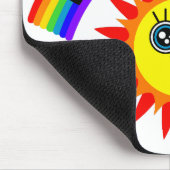 死にたい – 虹の笑顔の太陽 マウスパッド (コーナー)