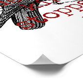 死に向かってストップいけなかったから – 死の引用文 ポスター (角)