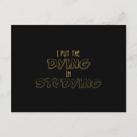 死に瀕している者を研究に入れた ポストカード (正面)