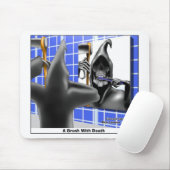 死に物狂いのハロウィーンの漫画の贈り物でブラシ マウスパッド (マウス)