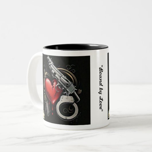 『死に物狂いの恋物語』 ツートーンマグカップ (正面左)