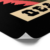 「死に物狂いの男が生きている」復活ヴィンテージのポスター ポスター (角)