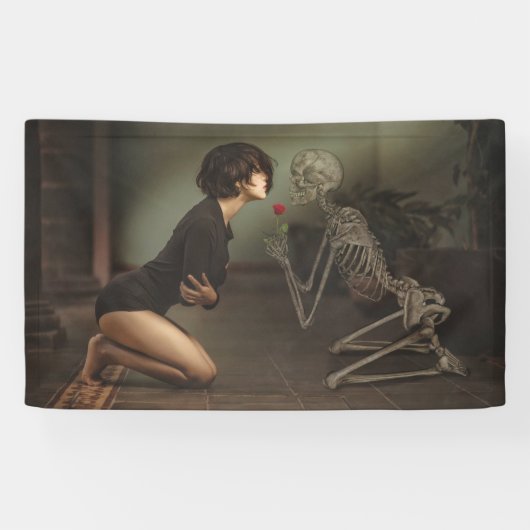 死に触れる 横断幕 (横)