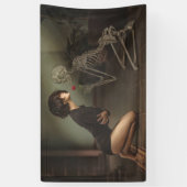 死に触れる 横断幕 (縦)