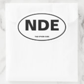 死に近い経験 楕円形シール (バッグ)