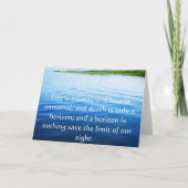 死に関する詩 – 悲し感動的い引用文 カード (正面)