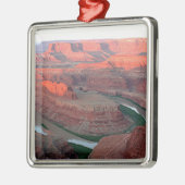 死に馬ポイント州立公園、ユタ、米国3の日の出 メタルオーナメント (左)