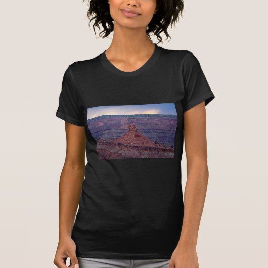死に馬ポイント州立公園、ユタ、米国7の日没 Tシャツ (正面)