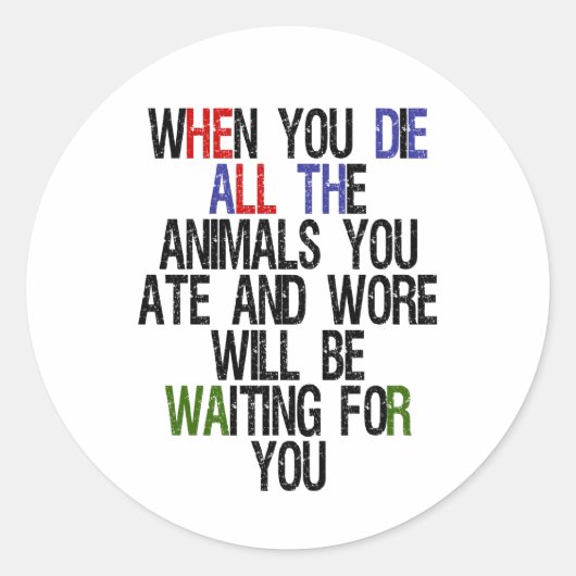 死ぬとき1 ラウンドシール (正面)