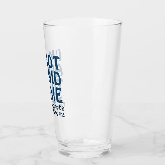 死ぬのは怖くないおもしろいことわざ タンブラーグラス (左)