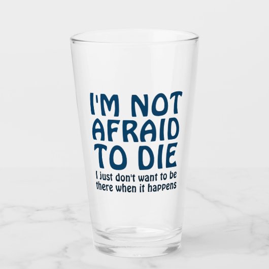 死ぬのは怖くないおもしろいことわざ タンブラーグラス (正面)