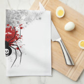 死ぬほど愛してる蜘蛛 キッチンタオル (四つ折り)