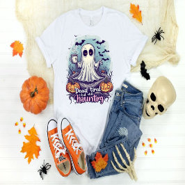 死ぬほど疲れてるけどまだお化けやってる - かわいいハロウィングッズ Tシャツ