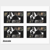 死ぬほど飛ぶ 長方形シール (シート)