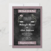 死ぬまでお互いを愛そう 黒紫の鴉 招待状 (正面)