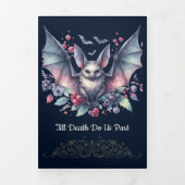 死ぬまでこうもり結婚 三つ折り招待状 (カバー)