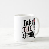 死ぬまでインク コーヒーマグカップ (正面右)
