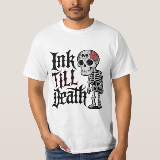 死ぬまでインク Tシャツ (正面)