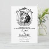 死ぬまでゴシックで我々のパーツ結婚スケルトン 招待状 (スタンド正面)