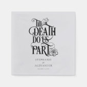 死ぬまでゴシック様式の不気味結婚な スタンダードカクテルナプキン (正面)