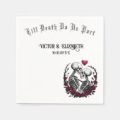 死ぬまでゴシック様式の骨格愛好家 スタンダードカクテルナプキン (正面)