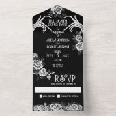 死ぬまでゴシック様式の骨組が私たちに分かれる オールインワン招待状 (内側)