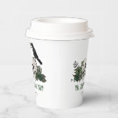 死ぬまでゴシック フローラル スカル アイリッシュ ウェディング 紙コップ (右)