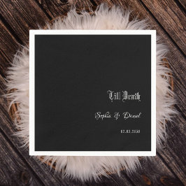 死ぬまでゴシック・ブラック結婚ズ スタンダードカクテルナプキン