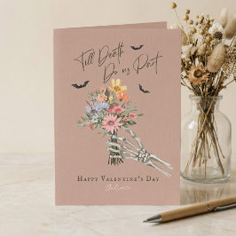 死ぬまでゴシック ワイルドフラワー スケルトン バレンタイン シーズンカード