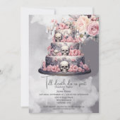 死ぬまでスカル結婚の菓子 招待状 (正面)