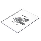 死ぬまでスケルトンの手(クリーム)クラス ノートブック (左側)