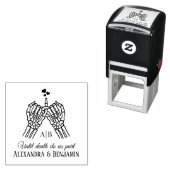 死ぬまでスケルトン手ピンキー誓い#1 セルフインキングスタンプ (インサイチュ)