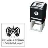 死ぬまでスケルトン手ピンキー誓い#N セルフインキングスタンプ (インサイチュ)