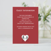 死ぬまでスケルトン赤エンクロージャカード 招待状 (スタンド正面)