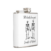 死ぬまでスケルトン・カップル・ネーム・ブラック フラスク (右)