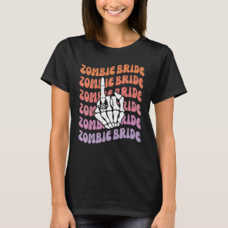 死ぬまでゾンビ花嫁バチェロレッテパーティー Tシャツ