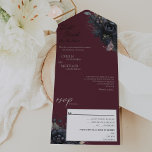 死ぬまでダークゴシックのフローラは我々の部分結婚の オールインワン招待状<br><div class="desc">死ぬまでのこの暗いゴシックフローラ結婚は、1つの招待デザインで我々の一部を行う背景を含むレトロな水の色の緑とフローラの装飾を含むの不機嫌な宝石のトーン燃やかシンプルらビクトリアンの背景は、時間のないロマンチックなゴシックや他の特別なな機会のための洗練お洒落プレゼンテーションををとフォントををを提供ををミニマリストをを提供。秋の不気味なハロウィーンイベントや冬のイベントユニークに美しく適しカジュアルていフォーマルる。当社の全ての製品と同様もしに、デザインに関する特別な要求があり、お気軽にお頼問い合わせ。</div>