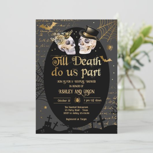 死ぬまでハロウィンカップルがシャワーを浴びる 招待状 (スタンド正面)