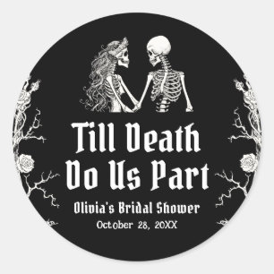 死ぬまでハロウィン ~愛を誓う結婚前祝い~ ラウンドシール