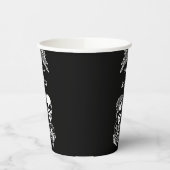 死ぬまでバラの結婚骸骨 紙コップ (左)