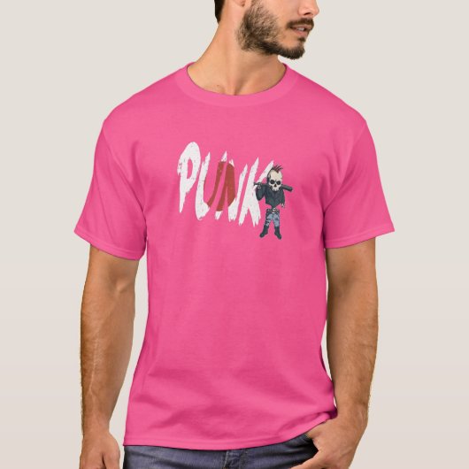 死ぬまでパンク 日本国旗 日本版 Tシャツ (正面)