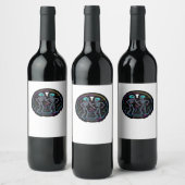 死ぬまでパーティしよう スケルトンダンスパーティ クラシック ワインラベル (ボトル)