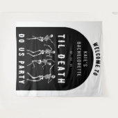 死ぬまでパーティしよう スケルトンバチェロレッテパーティ タペストリー (正面(横))