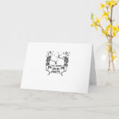 死ぬまでパーティしよう スケルトンブライドメイドテーマ カード (黄色い花)