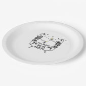 死ぬまでパーティしよう スケルトン花嫁のテーマ ペーパープレート (アングル)